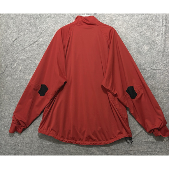 Masters Golf‎ Bobby Jones Jacket Mens XXL Red Pockets Lined Logo - Picture 2 of 9